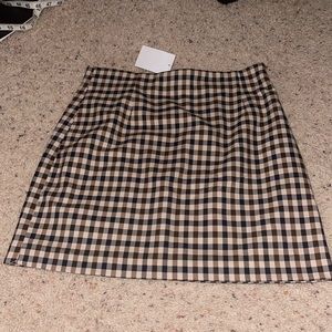 H&M plaid checkered mini skirt